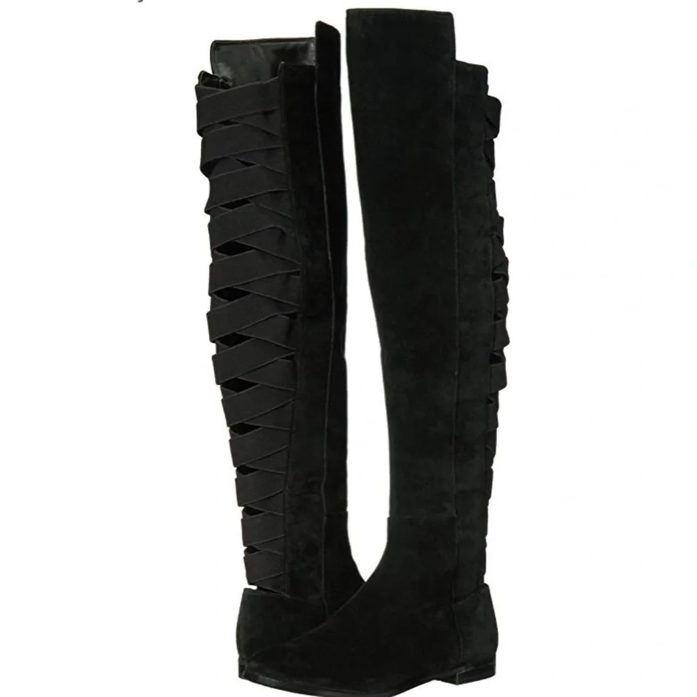 New Nine West eltynn over knee suede boots - Picture 6 of 11